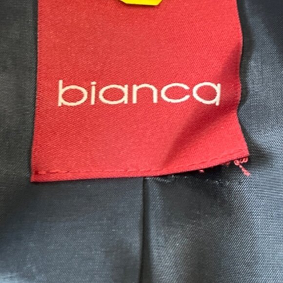 Bianca Gray Stripedl Blazer & Pants Womens Office Suit Set Size 6 - Picture 8 of 12